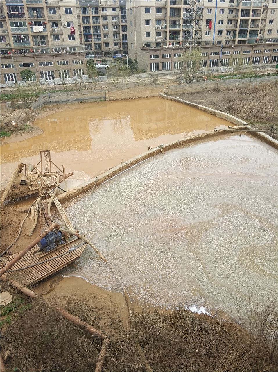 九真镇沉淀池淤泥清理-厂区废水池淤泥清淤